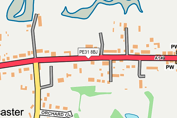 PE31 8BJ map - OS OpenMap – Local (Ordnance Survey)