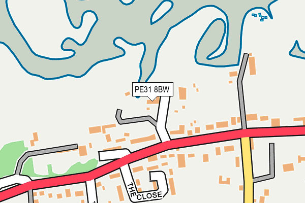 PE31 8BW map - OS OpenMap – Local (Ordnance Survey)