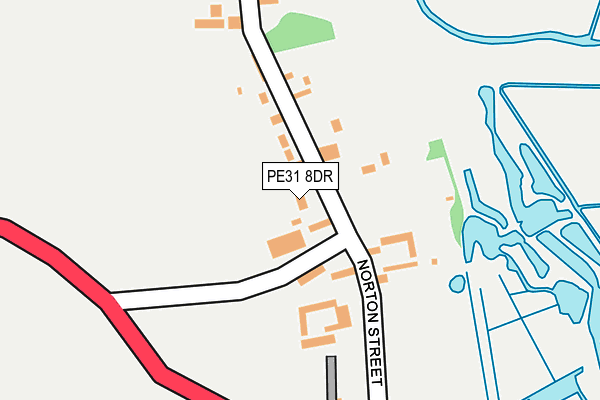 PE31 8DR map - OS OpenMap – Local (Ordnance Survey)