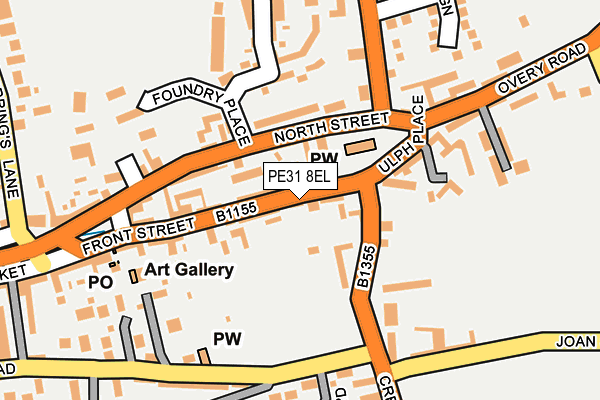PE31 8EL map - OS OpenMap – Local (Ordnance Survey)