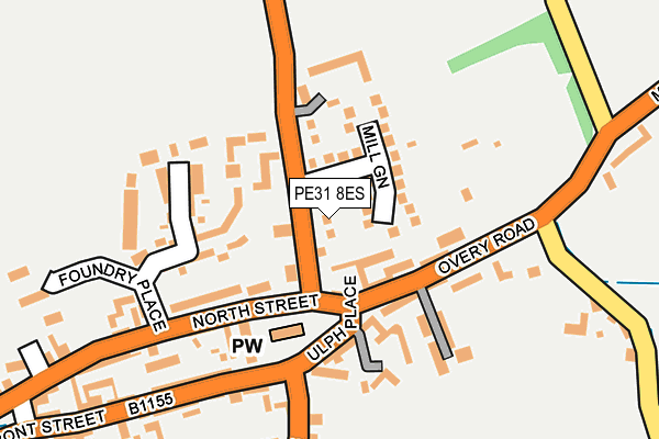 PE31 8ES map - OS OpenMap – Local (Ordnance Survey)