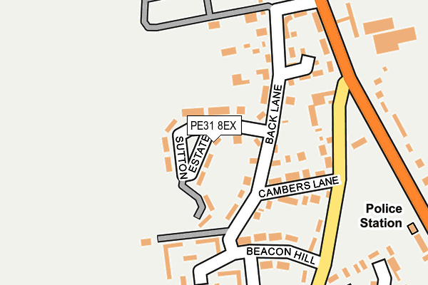 PE31 8EX map - OS OpenMap – Local (Ordnance Survey)