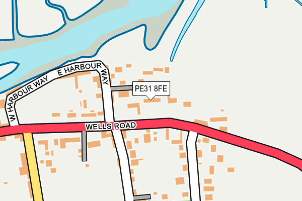 PE31 8FE map - OS OpenMap – Local (Ordnance Survey)