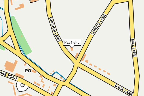 PE31 8FL map - OS OpenMap – Local (Ordnance Survey)