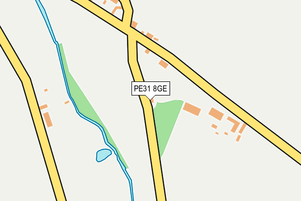 PE31 8GE map - OS OpenMap – Local (Ordnance Survey)