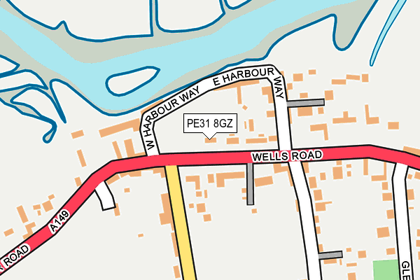 PE31 8GZ map - OS OpenMap – Local (Ordnance Survey)