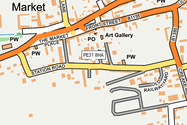 PE31 8HA map - OS OpenMap – Local (Ordnance Survey)