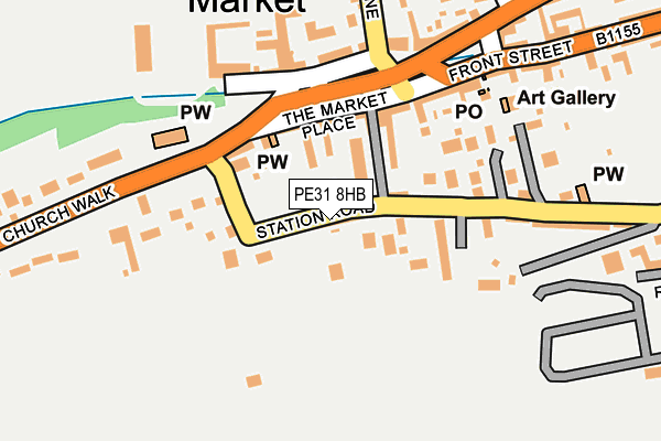 PE31 8HB map - OS OpenMap – Local (Ordnance Survey)