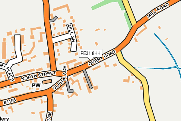 PE31 8HH map - OS OpenMap – Local (Ordnance Survey)