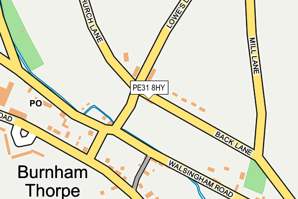 PE31 8HY map - OS OpenMap – Local (Ordnance Survey)