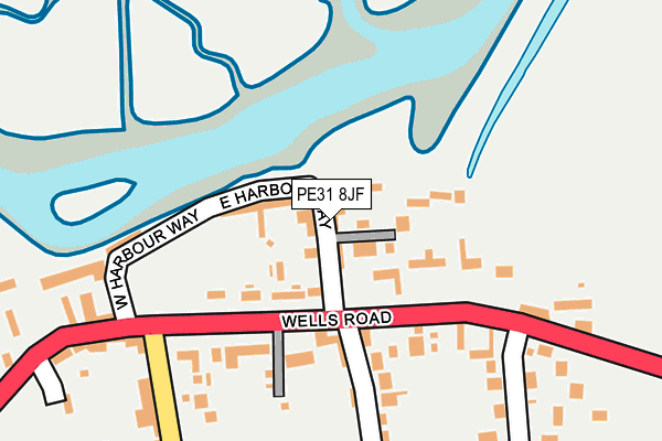 PE31 8JF map - OS OpenMap – Local (Ordnance Survey)