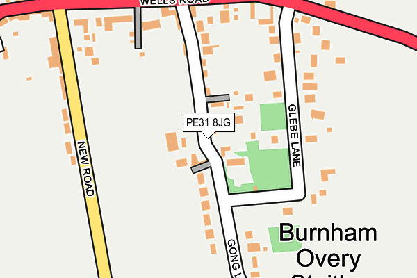 PE31 8JG map - OS OpenMap – Local (Ordnance Survey)