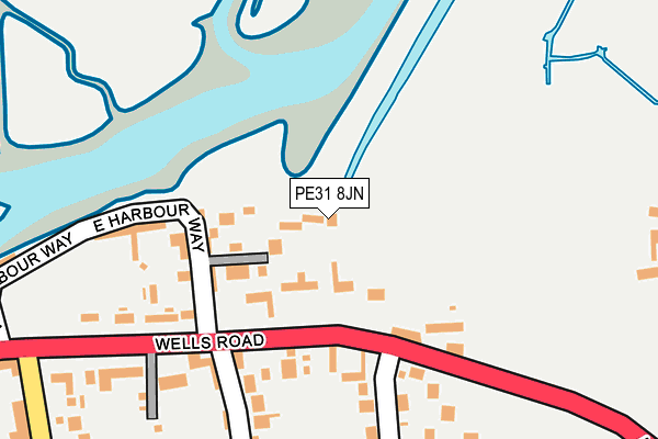 PE31 8JN map - OS OpenMap – Local (Ordnance Survey)