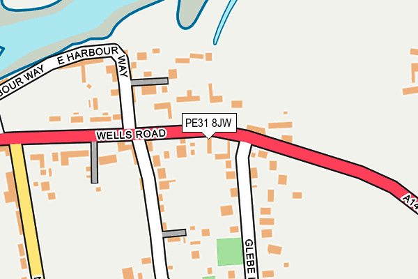 PE31 8JW map - OS OpenMap – Local (Ordnance Survey)