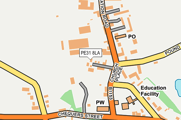 PE31 8LA map - OS OpenMap – Local (Ordnance Survey)