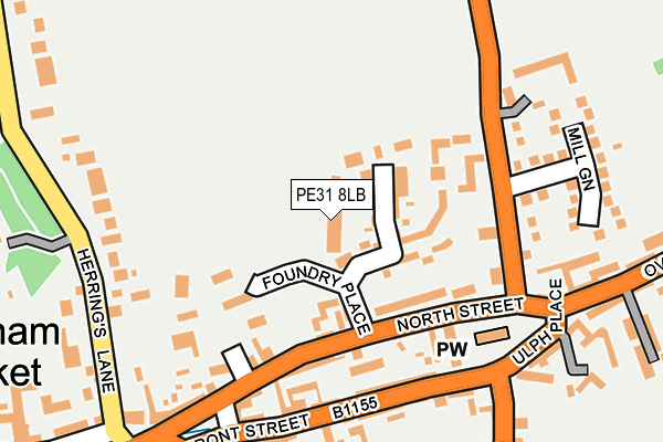 PE31 8LB map - OS OpenMap – Local (Ordnance Survey)