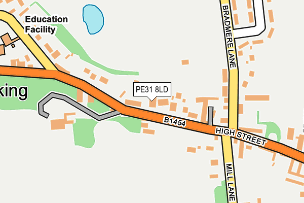PE31 8LD map - OS OpenMap – Local (Ordnance Survey)