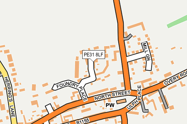 PE31 8LF map - OS OpenMap – Local (Ordnance Survey)
