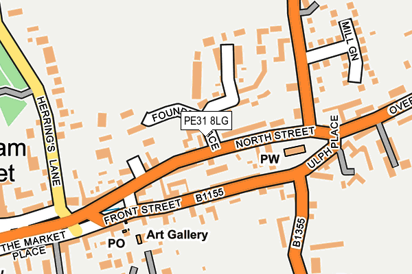 PE31 8LG map - OS OpenMap – Local (Ordnance Survey)