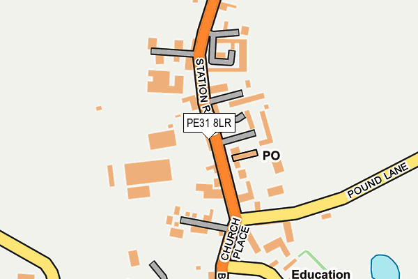 PE31 8LR map - OS OpenMap – Local (Ordnance Survey)