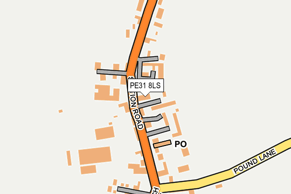 PE31 8LS map - OS OpenMap – Local (Ordnance Survey)
