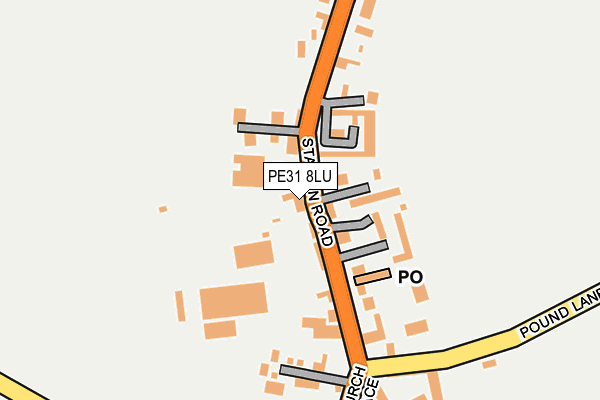 PE31 8LU map - OS OpenMap – Local (Ordnance Survey)
