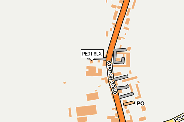 PE31 8LX map - OS OpenMap – Local (Ordnance Survey)