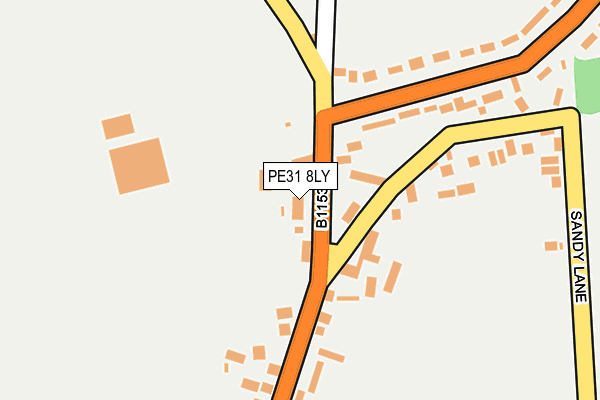 PE31 8LY map - OS OpenMap – Local (Ordnance Survey)