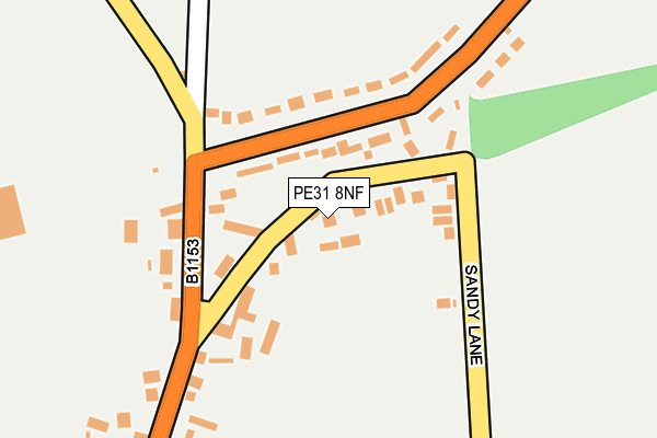 PE31 8NF map - OS OpenMap – Local (Ordnance Survey)