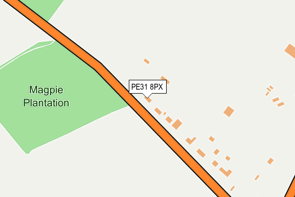 PE31 8PX map - OS OpenMap – Local (Ordnance Survey)