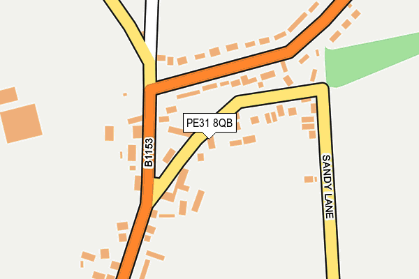 PE31 8QB map - OS OpenMap – Local (Ordnance Survey)