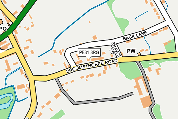 PE31 8RG map - OS OpenMap – Local (Ordnance Survey)