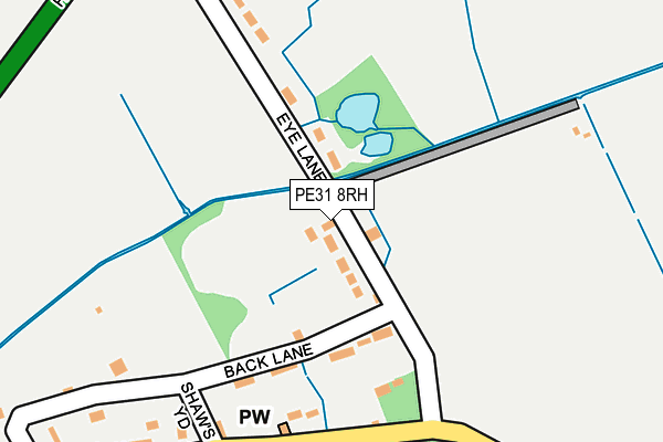 PE31 8RH map - OS OpenMap – Local (Ordnance Survey)