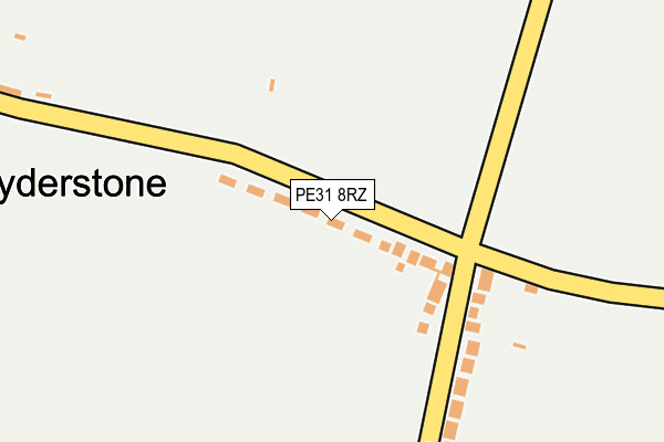 PE31 8RZ map - OS OpenMap – Local (Ordnance Survey)