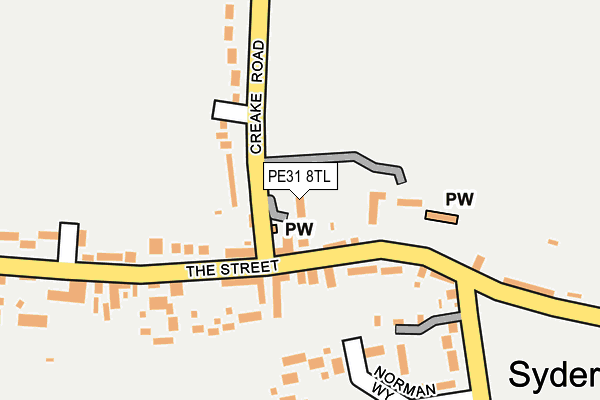 PE31 8TL map - OS OpenMap – Local (Ordnance Survey)