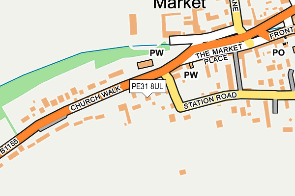 PE31 8UL map - OS OpenMap – Local (Ordnance Survey)