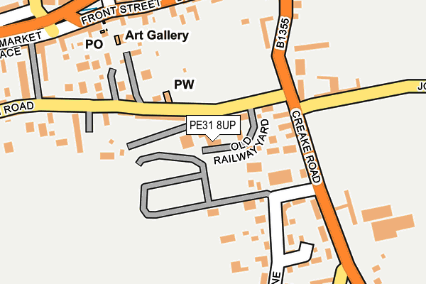 PE31 8UP map - OS OpenMap – Local (Ordnance Survey)