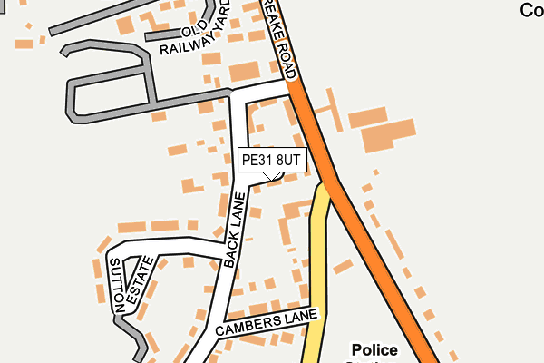 PE31 8UT map - OS OpenMap – Local (Ordnance Survey)