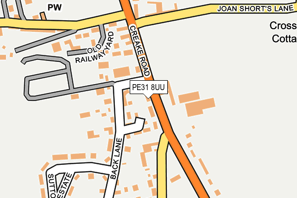 PE31 8UU map - OS OpenMap – Local (Ordnance Survey)