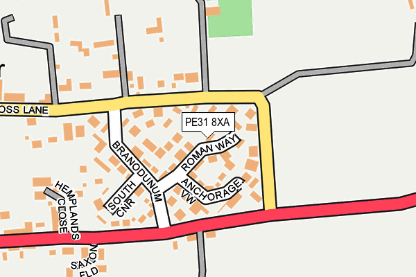 PE31 8XA map - OS OpenMap – Local (Ordnance Survey)