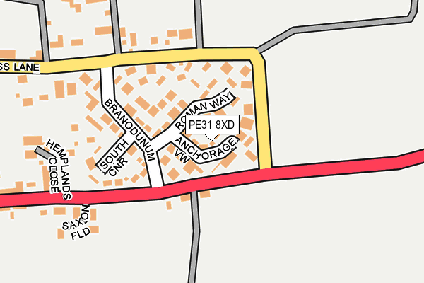 PE31 8XD map - OS OpenMap – Local (Ordnance Survey)