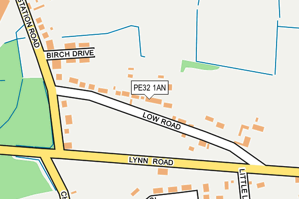 PE32 1AN map - OS OpenMap – Local (Ordnance Survey)