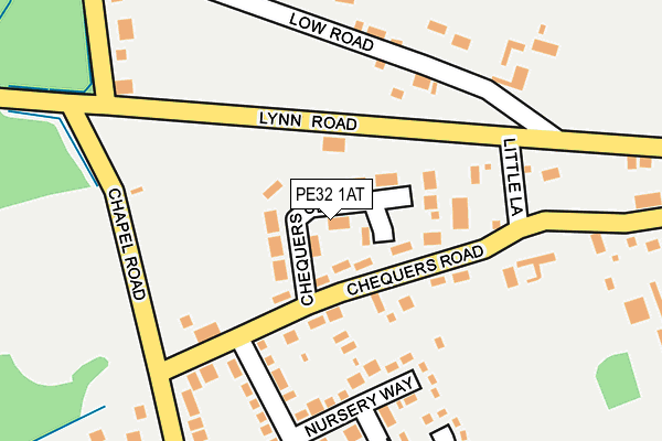 PE32 1AT map - OS OpenMap – Local (Ordnance Survey)