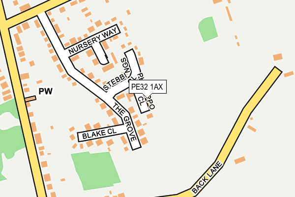 PE32 1AX map - OS OpenMap – Local (Ordnance Survey)