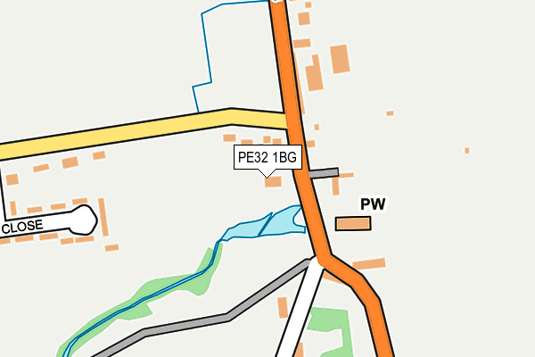 PE32 1BG map - OS OpenMap – Local (Ordnance Survey)