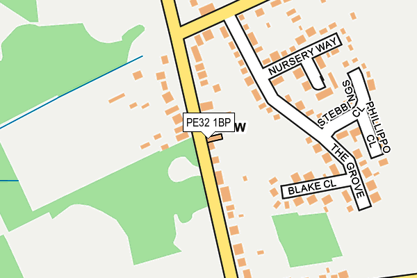 PE32 1BP map - OS OpenMap – Local (Ordnance Survey)