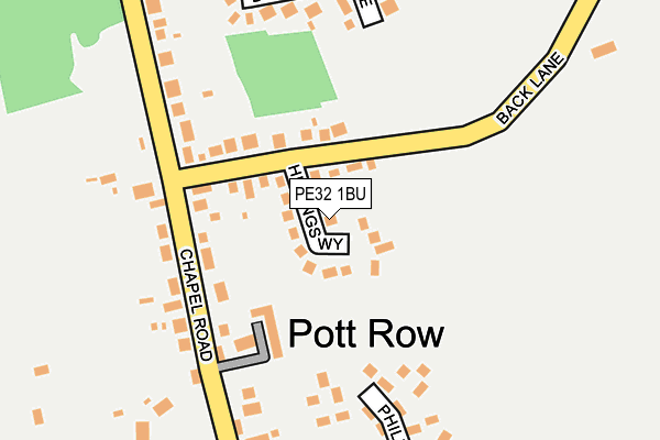 PE32 1BU map - OS OpenMap – Local (Ordnance Survey)