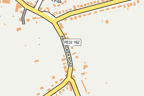 PE32 1BZ map - OS OpenMap – Local (Ordnance Survey)