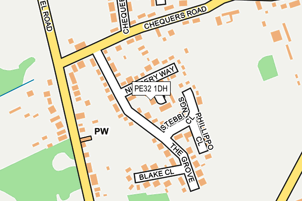 PE32 1DH map - OS OpenMap – Local (Ordnance Survey)