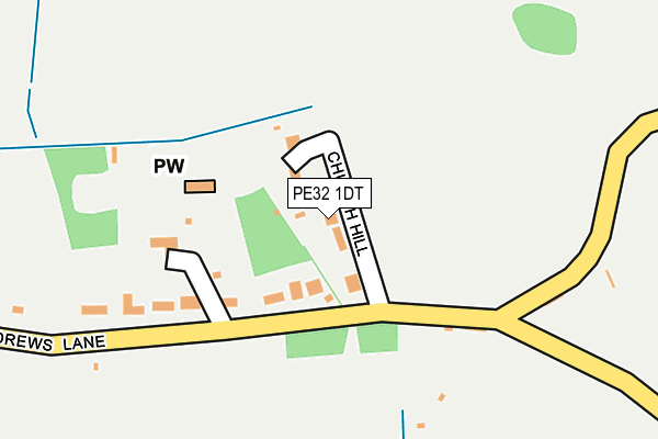 PE32 1DT map - OS OpenMap – Local (Ordnance Survey)